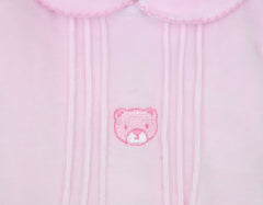 Bear Baby Sleepsuit Pink
