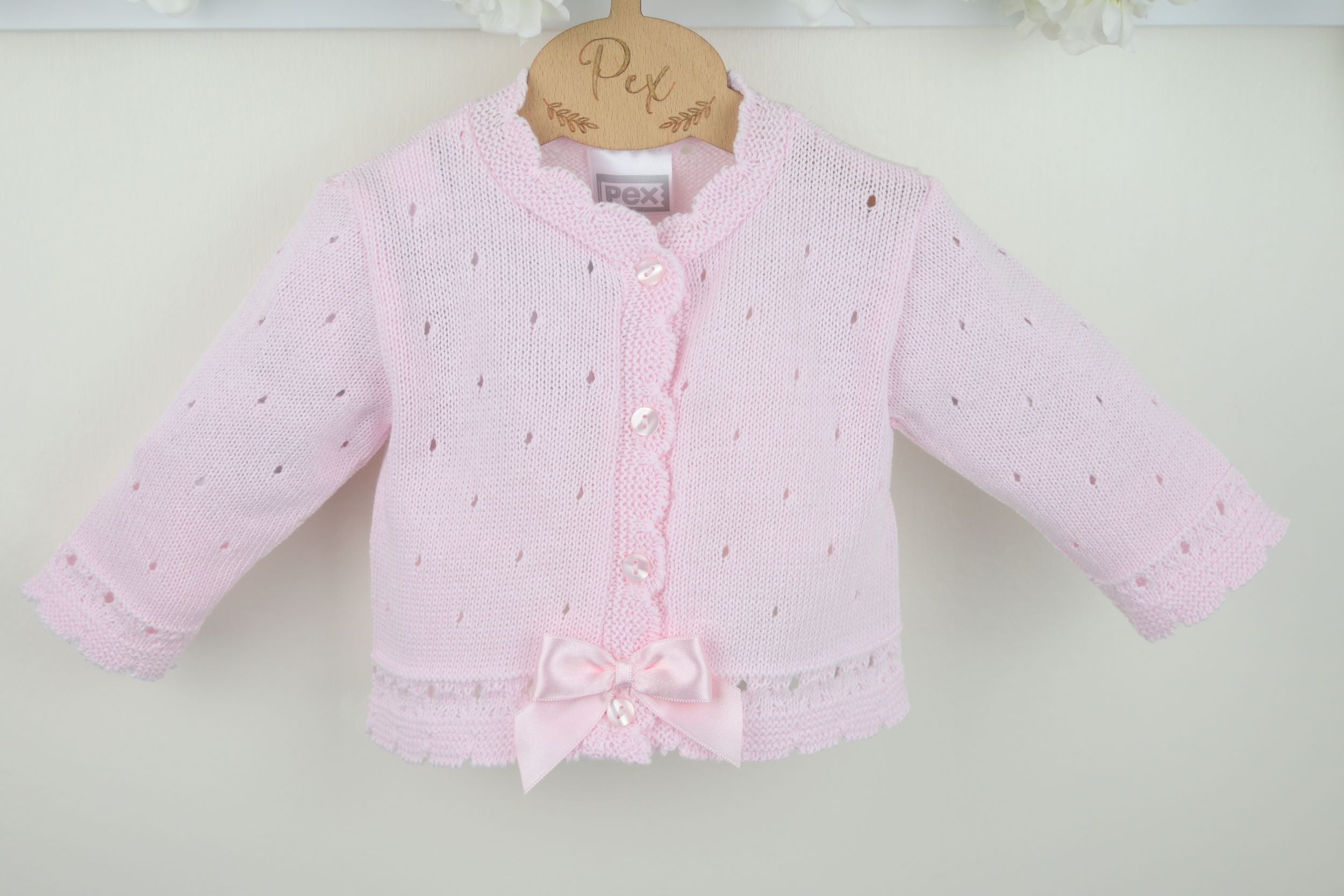 Miranda Baby Cardigan Pink - Daydream Babywear