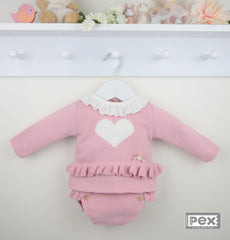 Heart Suit Dusky Pink