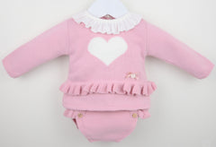 Heart Suit Dusky Pink