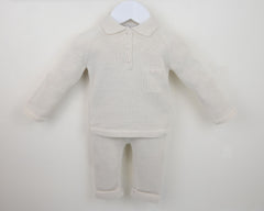 Oliver Polo Collar Suit Natural