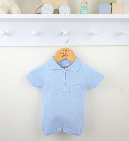 Bradley Romper Blue