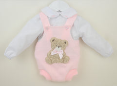 Girls Bear Outfit Pink