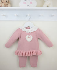 Cecily Trouser Suit Dusky Pink