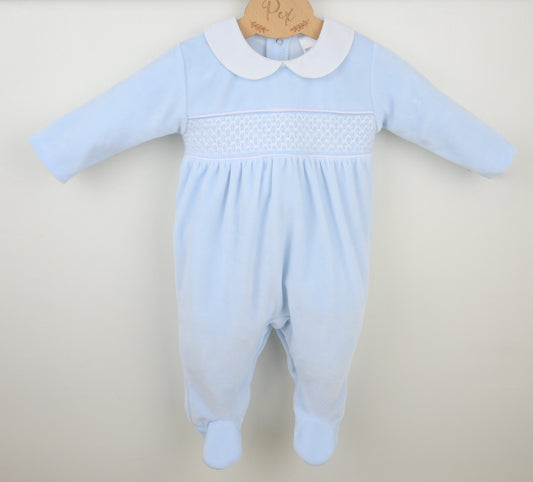 Albert Baby Sleepsuit Blue