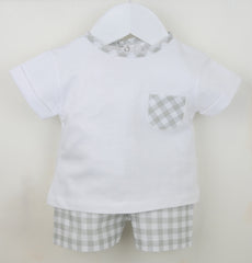 Flynn Shorts Suit White/Sage