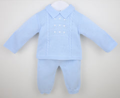 Thomas Trouser Suit Blue