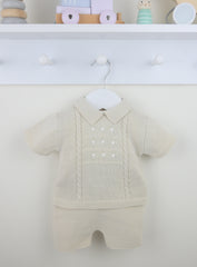 Thomas Shorts Suit Natural/White