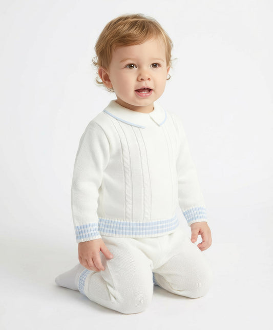 Mario Trouser Suit Pale Ivory