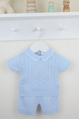 Luca Shorts Suit Blue