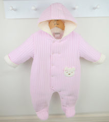 Bear Snowsuit Pink