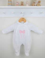 Hallie Sleepsuit White