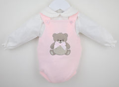 Girls Teddy Outfit Pink