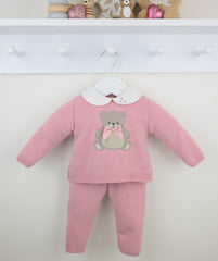 Girls Teddy Suit Dusky Pink