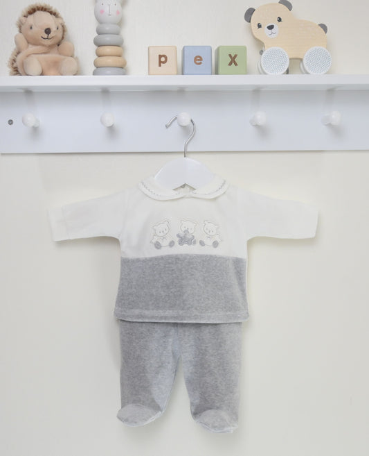 Silver Bears Baby Pyjamas