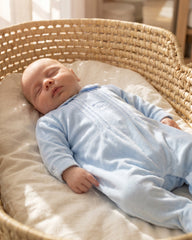 Bear Baby Sleepsuit Blue