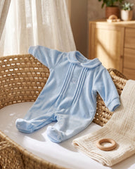 Bear Baby Sleepsuit Blue