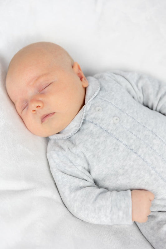 Classic Sleepsuit Silver Grey - Daydream Babywear