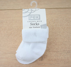 Baby Turn Over Top Socks 2 Pack