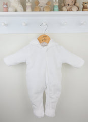 Snuggle Sleepsuit White
