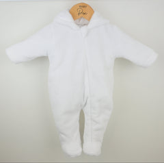 Snuggle Sleepsuit White