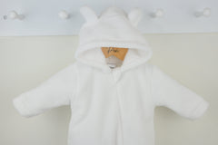 Snuggle Sleepsuit White