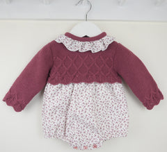 Leah Romper Raspberry