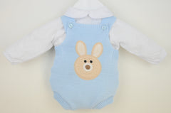 Boys Bunny Outfit Pale Blue
