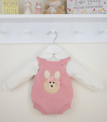 Girls Bunny Outfit Dusky Pink