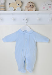 Bear Sleepsuit Blue - Daydream Babywear