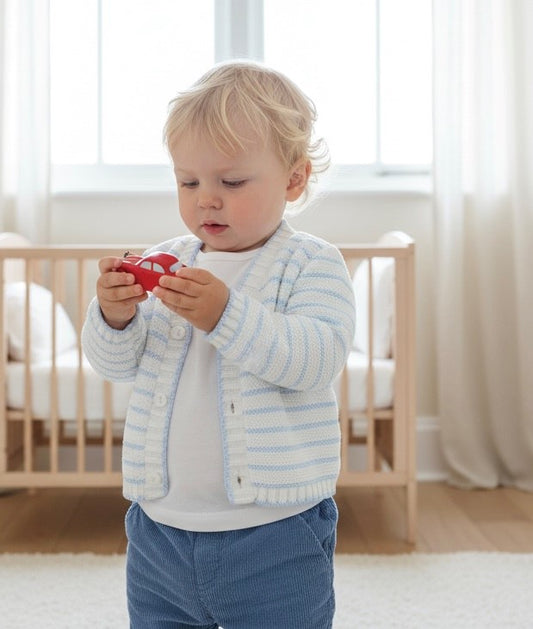 Jacob Baby Cardigan White