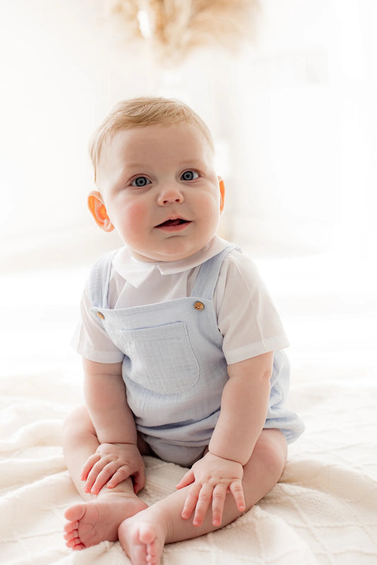 Pablo Dungaree Suit Blue