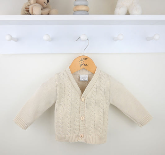 Sawyer Baby Cardigan Natural