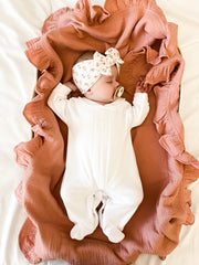 Classic Sleepsuit White - Daydream Babywear