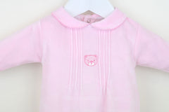 Bear Baby Sleepsuit Pink