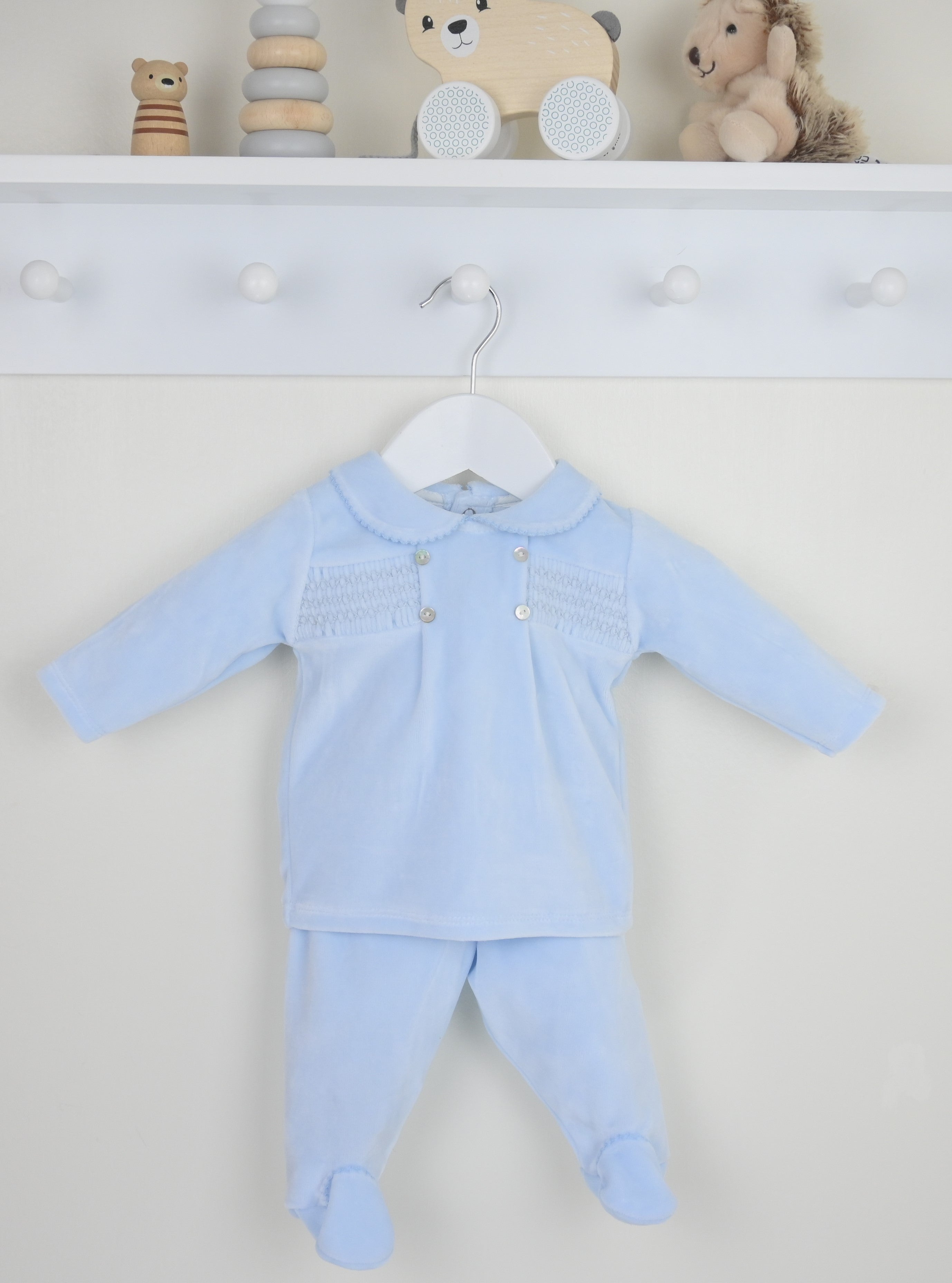 Heirloom Pyjamas Blue - Daydream Babywear