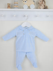 Heirloom Pyjamas Blue - Daydream Babywear