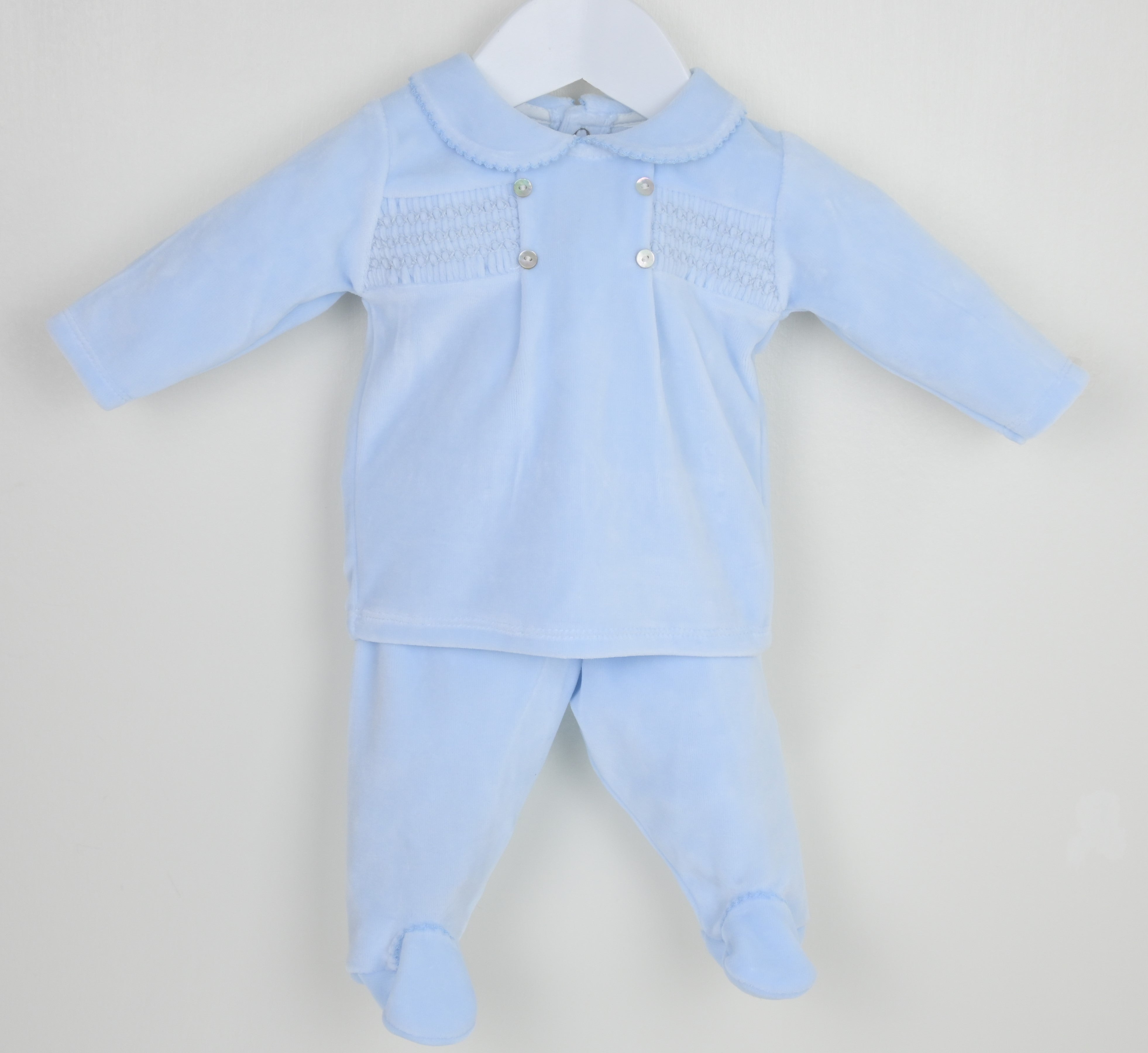 Heirloom Pyjamas Blue - Daydream Babywear
