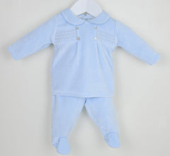 Heirloom Pyjamas Blue - Daydream Babywear