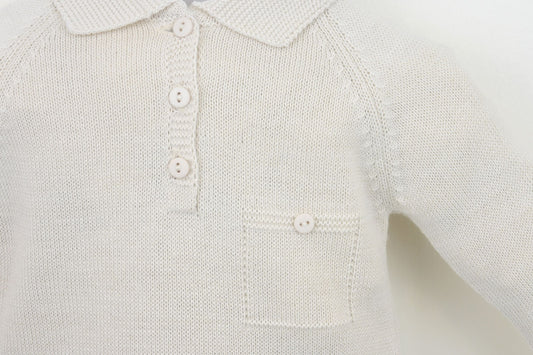 Oliver Polo Collar Suit Natural