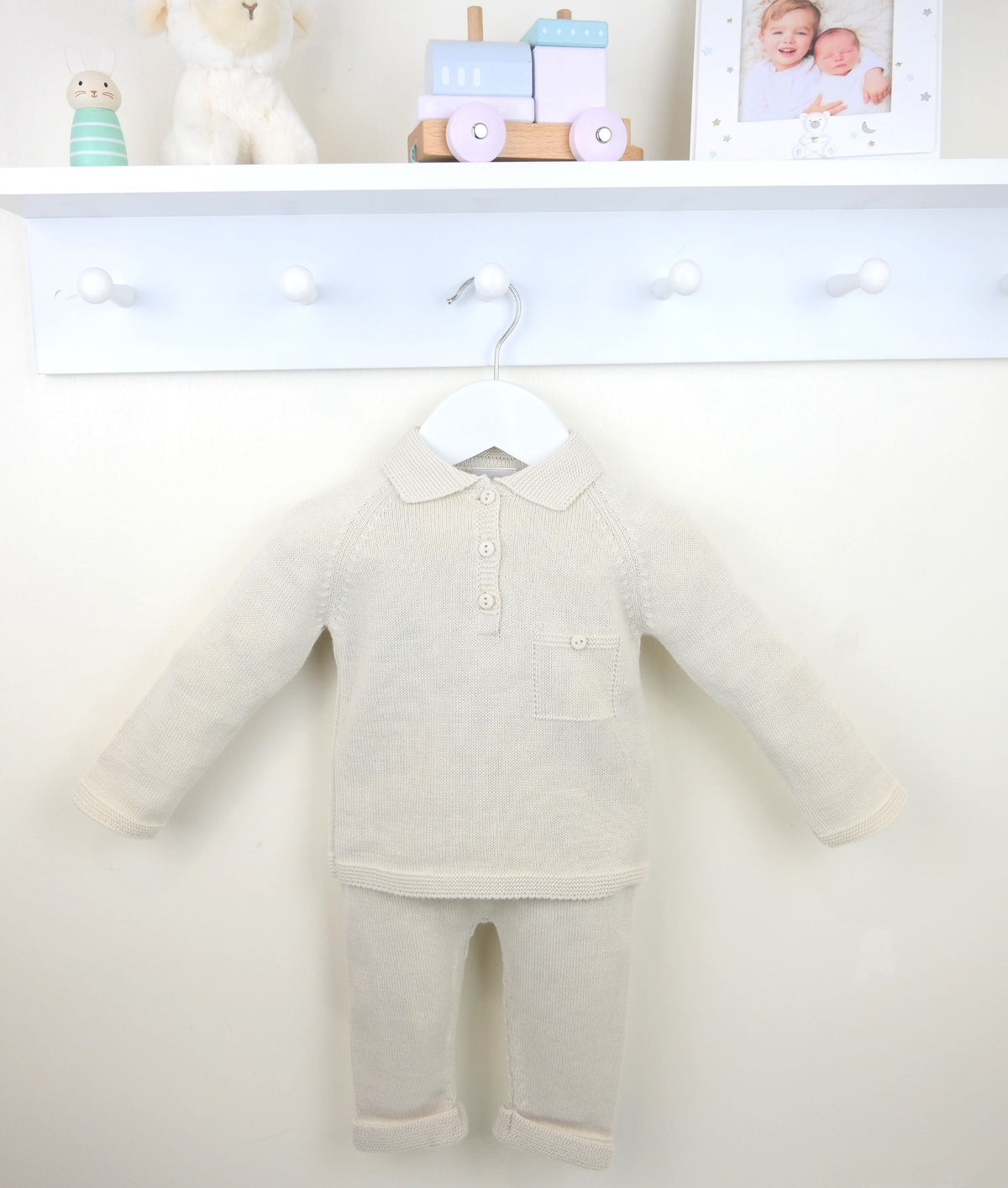 Oliver Polo Collar Suit Natural