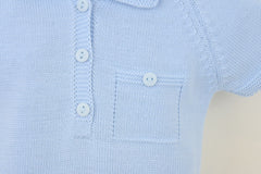 Bradley Romper Blue