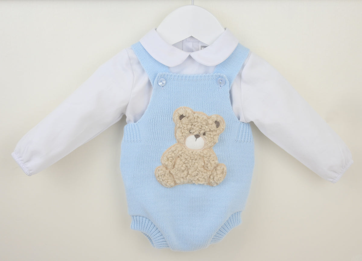 Boys Bear Outfit Blue