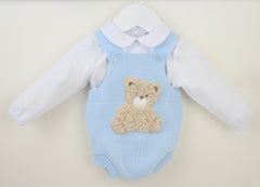 Boys Bear Outfit Blue