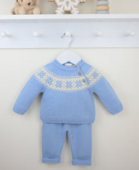 Blake Trouser Suit Dusky Blue