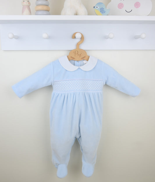 Albert Baby Sleepsuit Blue