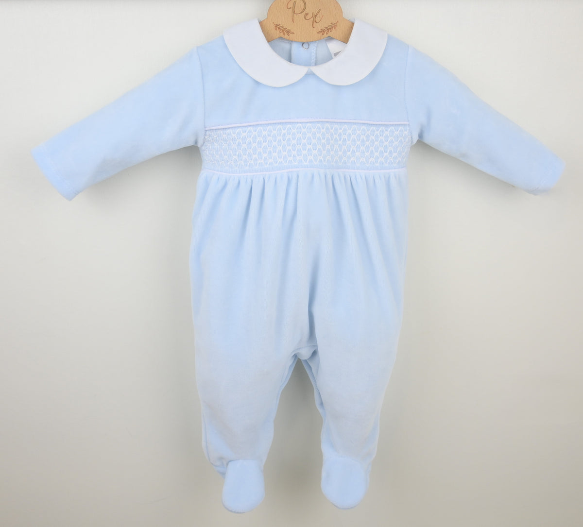Albert Baby Sleepsuit Blue