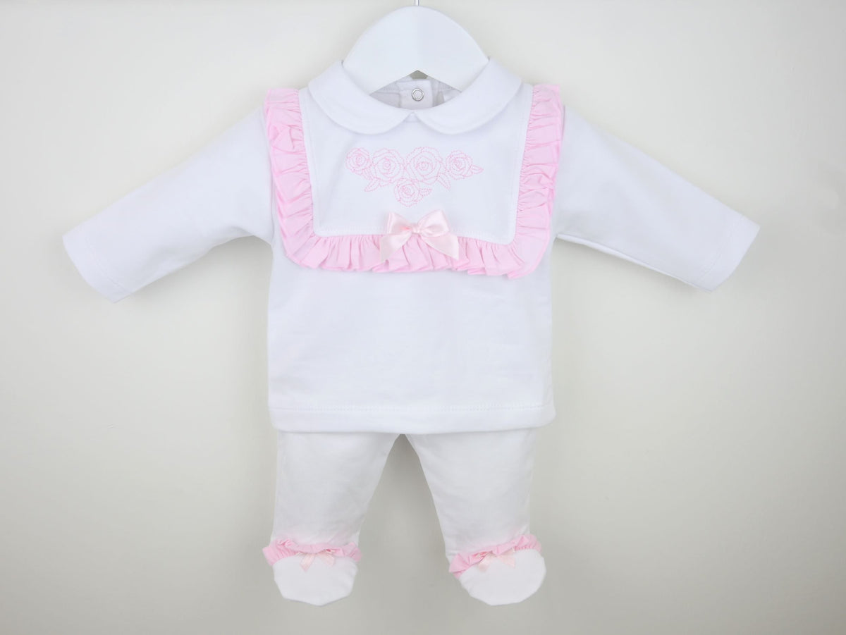 Rosa Baby Pyjamas White/Pink