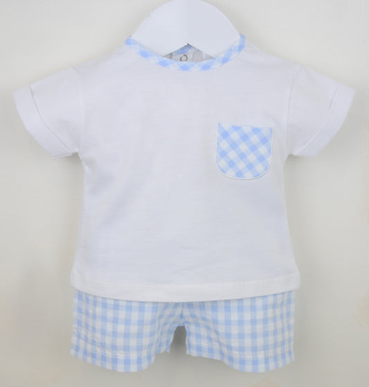 Flynn Shorts Suit White/Blue