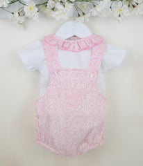 Muriel Dungaree Suit Pink